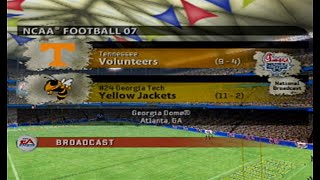 2020 Peach Bowl: Tennessee vs #24 Georgia Tech (NCAA football 07) [No Mods]