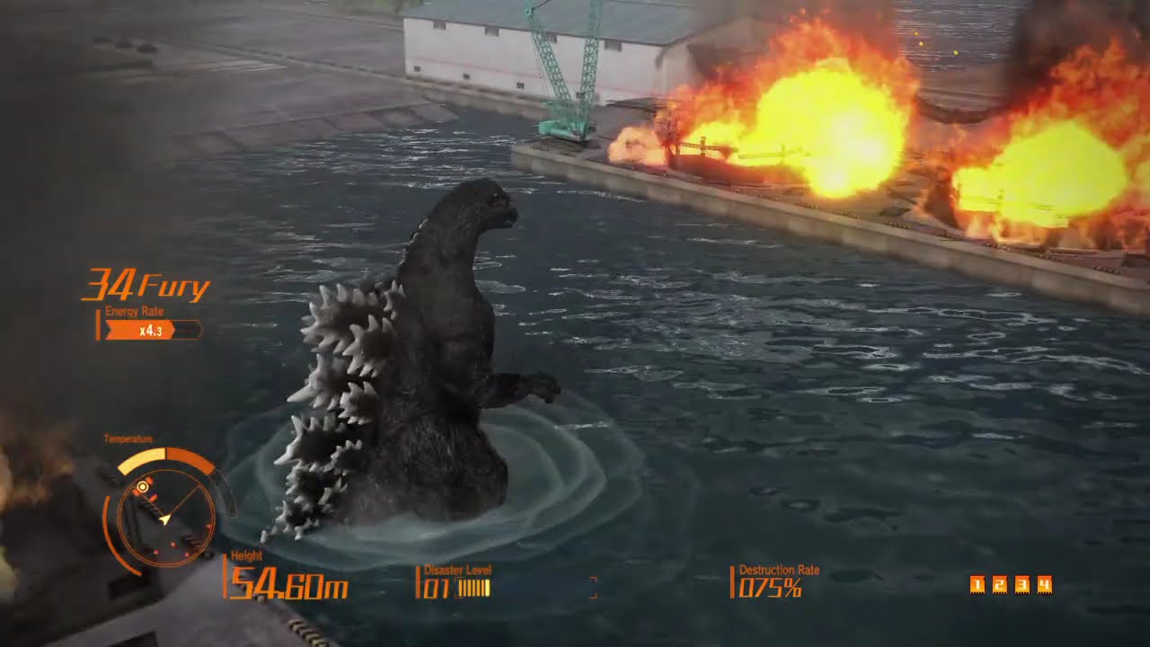 Godzilla PS4 Stage 1 63.32 meters