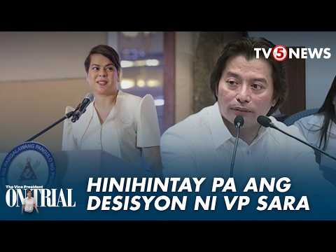 VP Sara, wala pang komento sa nilaglag na 3 impeachment articles