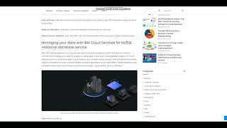IBM Cloud || A fully managed MySQL relational database service