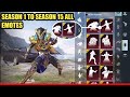 Pubg Season 1 To S15 All Mythic Outfit Emotes | Qilin Gaming Inventory