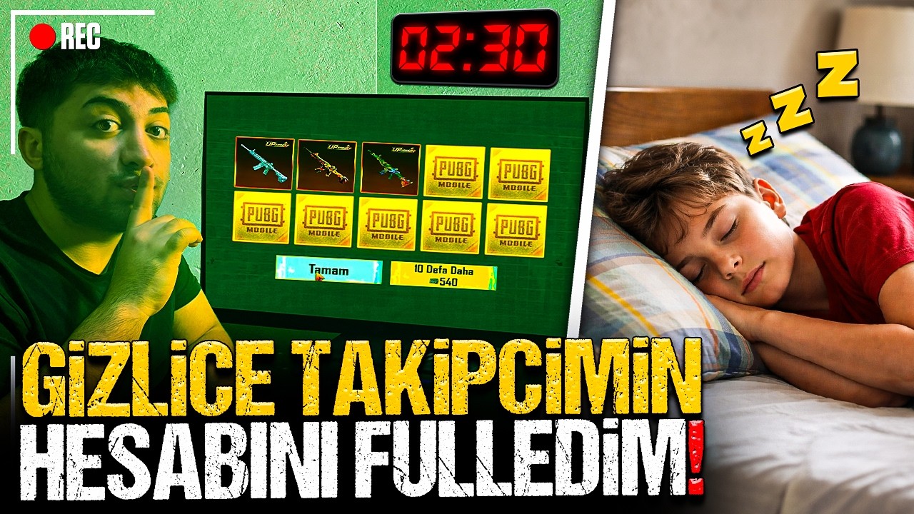 GECE GİZLİCE TAKİPÇİMİN BOŞ HESABINA 3 FARKLI M416 ALIP FULLEDİK! | PUBG Mobile