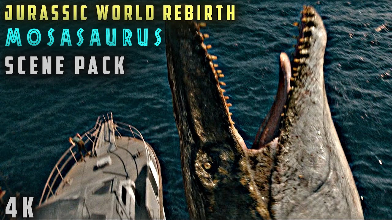 Mosasaurus 4K Scene Pack • Jurassic World Rebirth 
