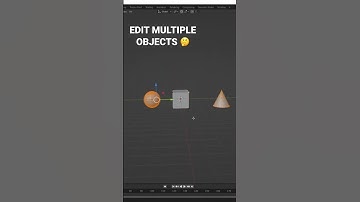 How to Simultaneously Edit Multiple Objects in Blender 🤔 #shorts