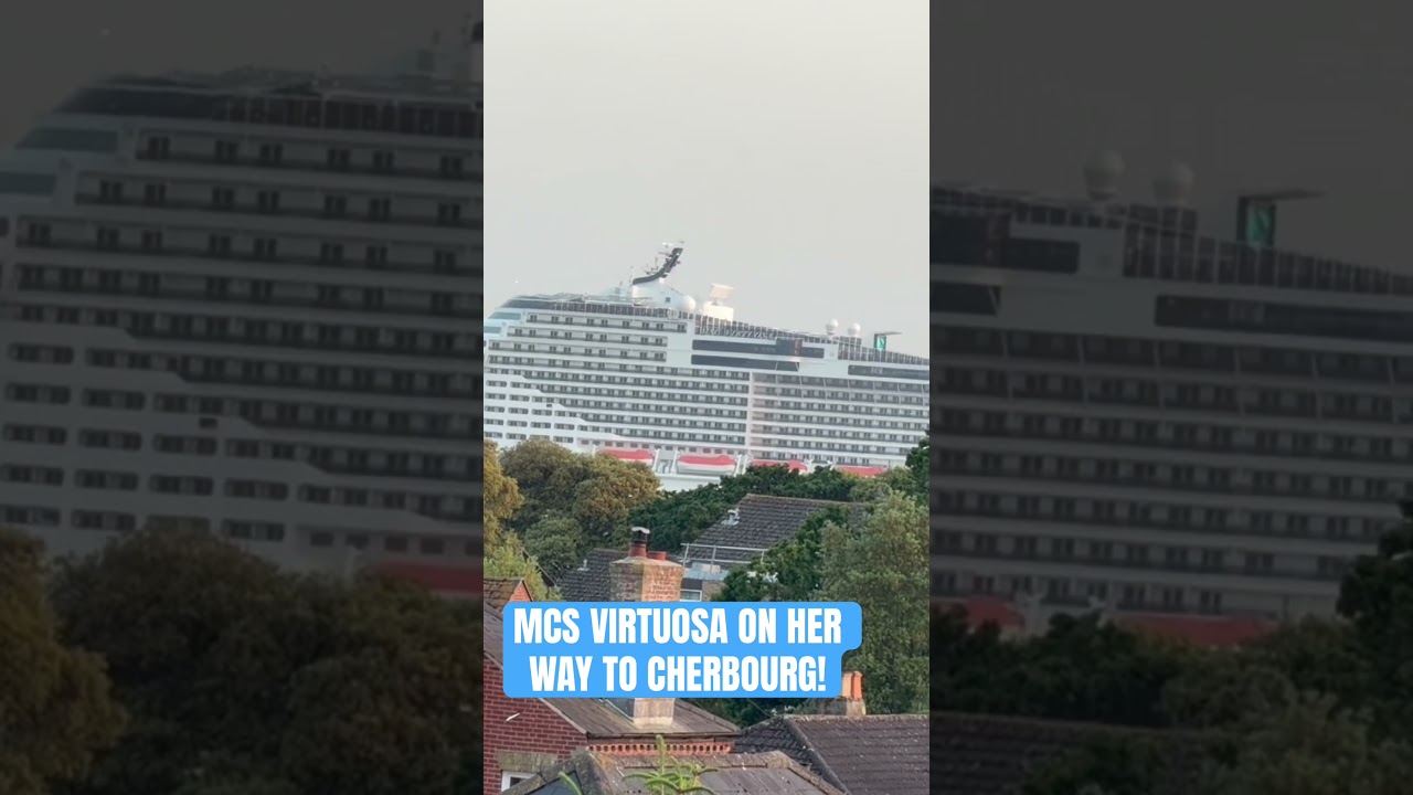 Great view of MSC VIRTUOSA from our skylight! #mscvirtuosa #msc #cruiseship #sailaway #cruiselife