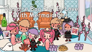 Vampire Boy Fall In Love With Mermaid Girl 😱🧛🏻💗🧜🏻‍♀️ |Toca life World |Love story 💗 |Toca Boca