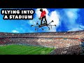 I flew into the world games stadium on my real hoverboard flying aircraft  the skysurfer aircraft