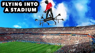 I Flew Into The World Games Stadium On My Real Hoverboard Flying Aircraft The Skysurfer Aircraft