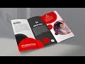 Stylish Trifold Brochure Design Tutorial - Photoshop CC 2019