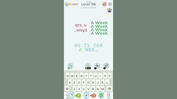 Dingbats Level 196 qrs_u _wxyz A Week #shorts