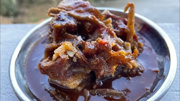 Naga style smoke pork with fermented bamboo shoot #smokepork |Chet dohsniang thad wei plung|
