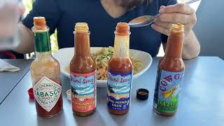 Datil Pepper Sauce At The Fish Camp Restaurant In St Augustine, Florida