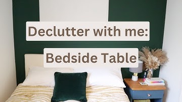 Declutter With Me Bedside Table | Declutter Your Life | Minimalist Living #decluttering #bedroom