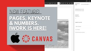 Canvas and iWork Unite! 🍎 A Quick Tutorial for Assignments & Grading