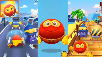 Red Ball Super Run - Gameplay Walkthrough Part 6 - City Guard #3 - (Android, iOS)