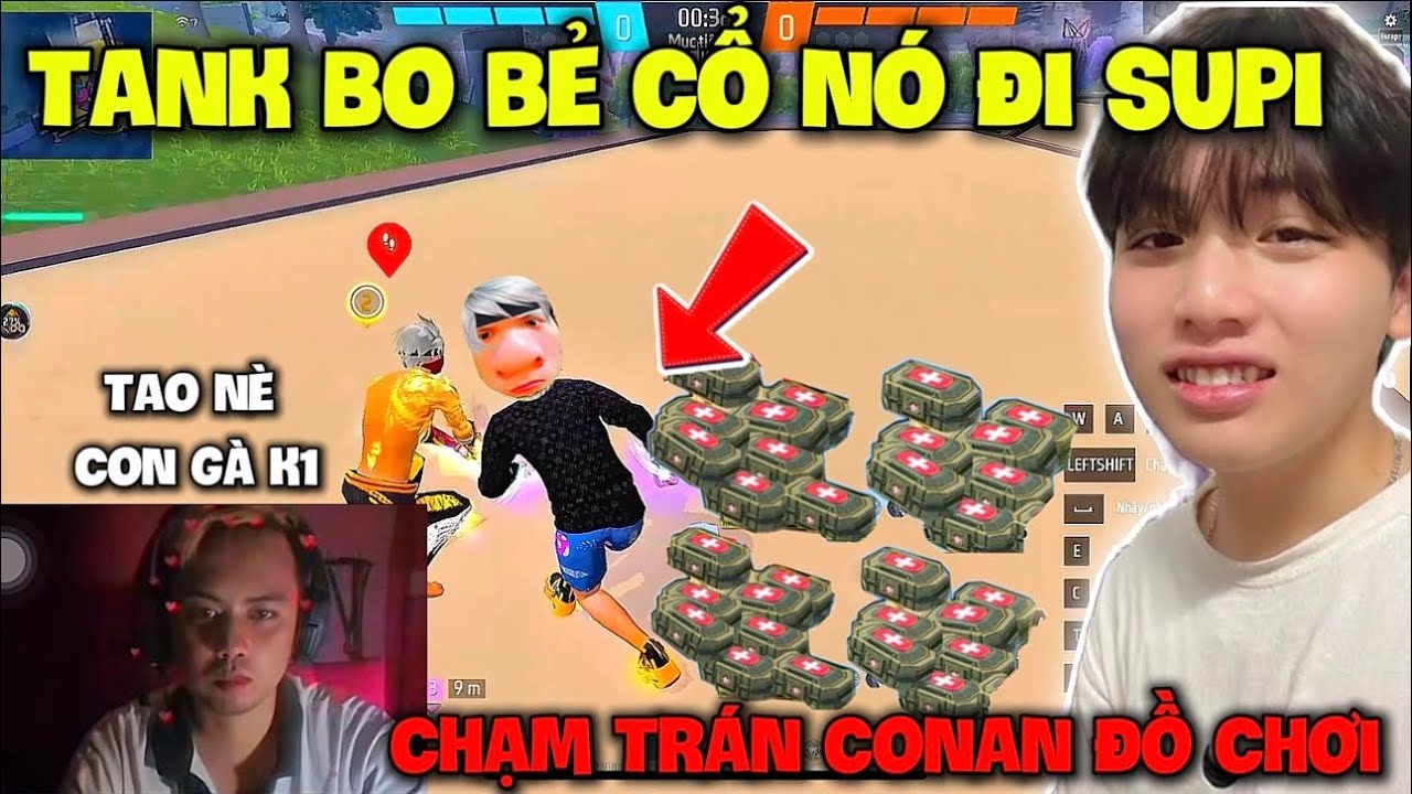 K1 Vui Mừng Cùng Idol @Supi TV Đá Live Tank Bo “Bẻ Cổ Conan Xài Đồ Top 1 Awm VN” Và Cái Kết ???