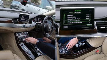 How to delete a mobile from the bluetooth audio system in a 2014 14 Audi A8