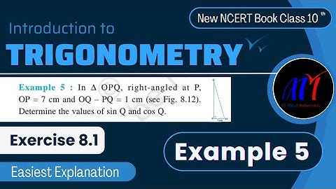 Chapter 8 Exercise 8.1 ( Example 5 ) Introduction to Trigonometry  Class 10 Maths | New NCERT Book