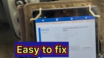 P0722 output speed sensor circuit not signal 