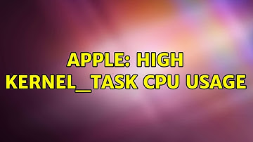 Apple: High kernel_task CPU usage