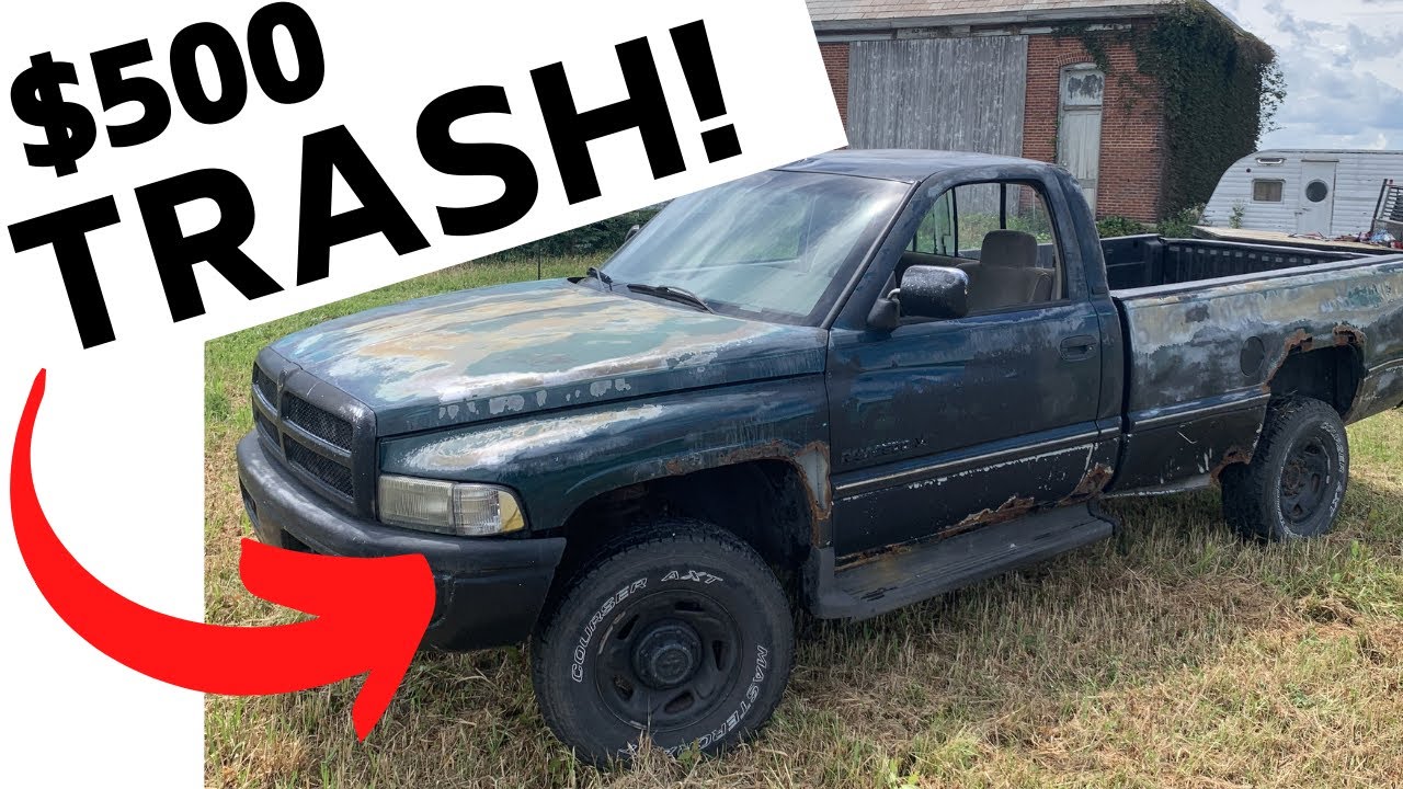 Buying a JUNK Dodge Ram for 500 and TRANSFORMING IT [] 2nd Gen. Ram