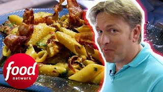 James Martin's Take On The Classic Penne Carbonara | James Martin's Mediterranean