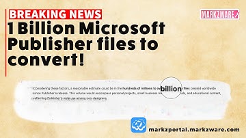 1.65 Billion Microsoft Publisher Files to Convert!