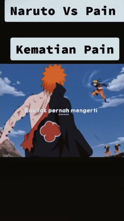 kematian pain dibunuh dengan naruto
