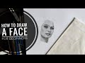 How to draw a face for beginners from sketch to finish | How to shade portrait | Part - 1