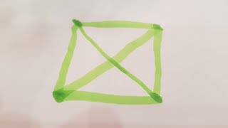 How to draw a x in a square without lifting pencil? Solution
