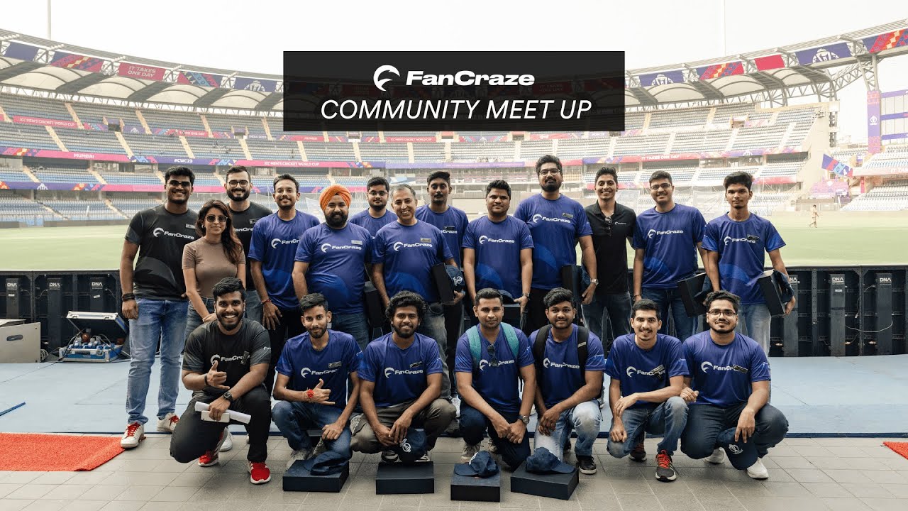 FanCraze Community Meet-up 2023 (ICC CWC 2023) - YouTube