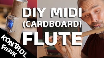 KontrolFreak DIY cardboard MIDI flute. Worlds first flute mouthpiece emulator?
