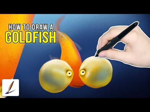 How to Draw a Goldfish - Digital Painting with Corel Painter - How to Draw a Goldfish - Digital Painting with Corel Painter