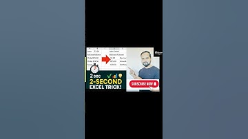 ⏰2- Second Excel Trick🤯🚀 | Excel Productivity Hack #excel #excelshortcuts #exceltricks