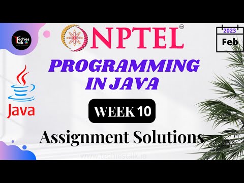 NPTEL Programming In Java WEEK 10 Quiz Assignment Solutions💡 | Swayam 2023 | IIT Kharagpur #nptel