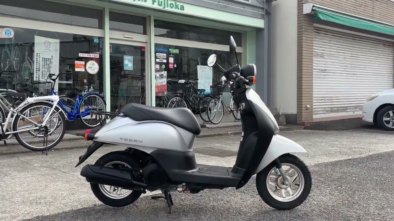 HONDA TODAY 2008MODEL シルバー 6181km - YouTube