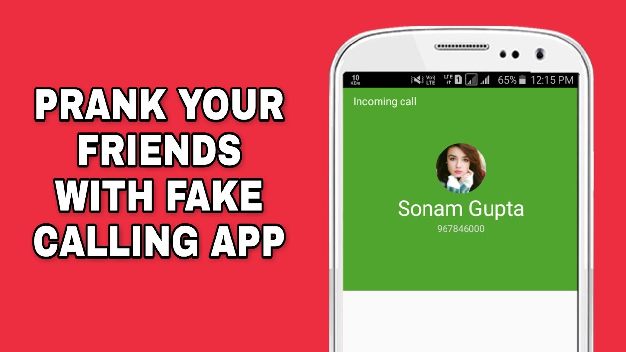 How to Prank Your friends with Fake call app YouTube