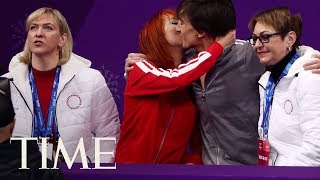 What Is The 'Kiss & Cry' In Olympic Figure Skating? Emotional Moments Of The 2018 Olympics | TIME