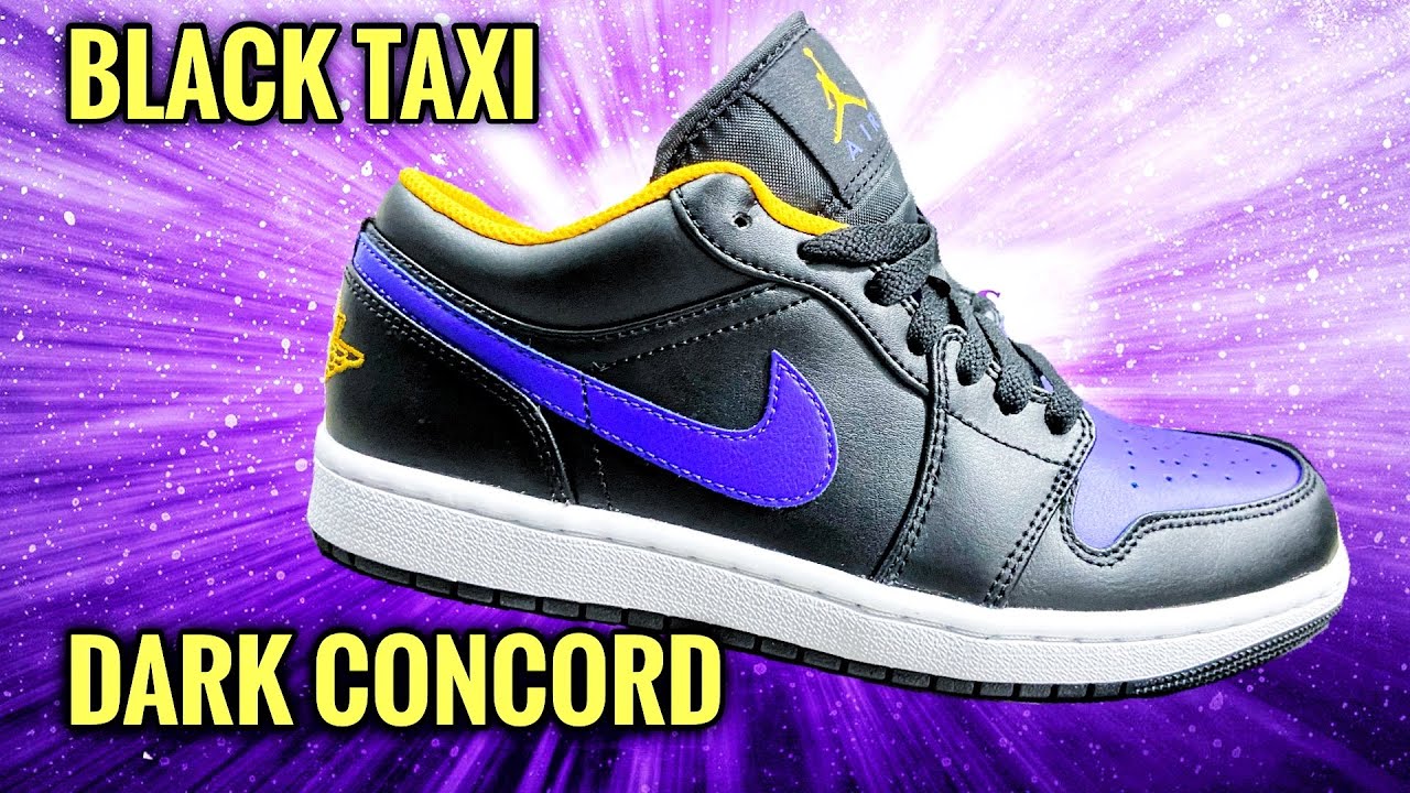 Air Jordan 1 Low Black/Dark Concord 553558-075