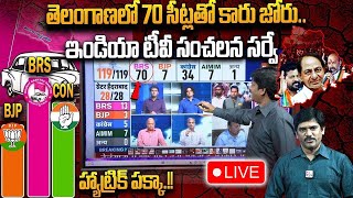 LIVE : Latest Survey On who will Win in Telangana Elections 2023 | brsvscongress brsvsbjp kcr