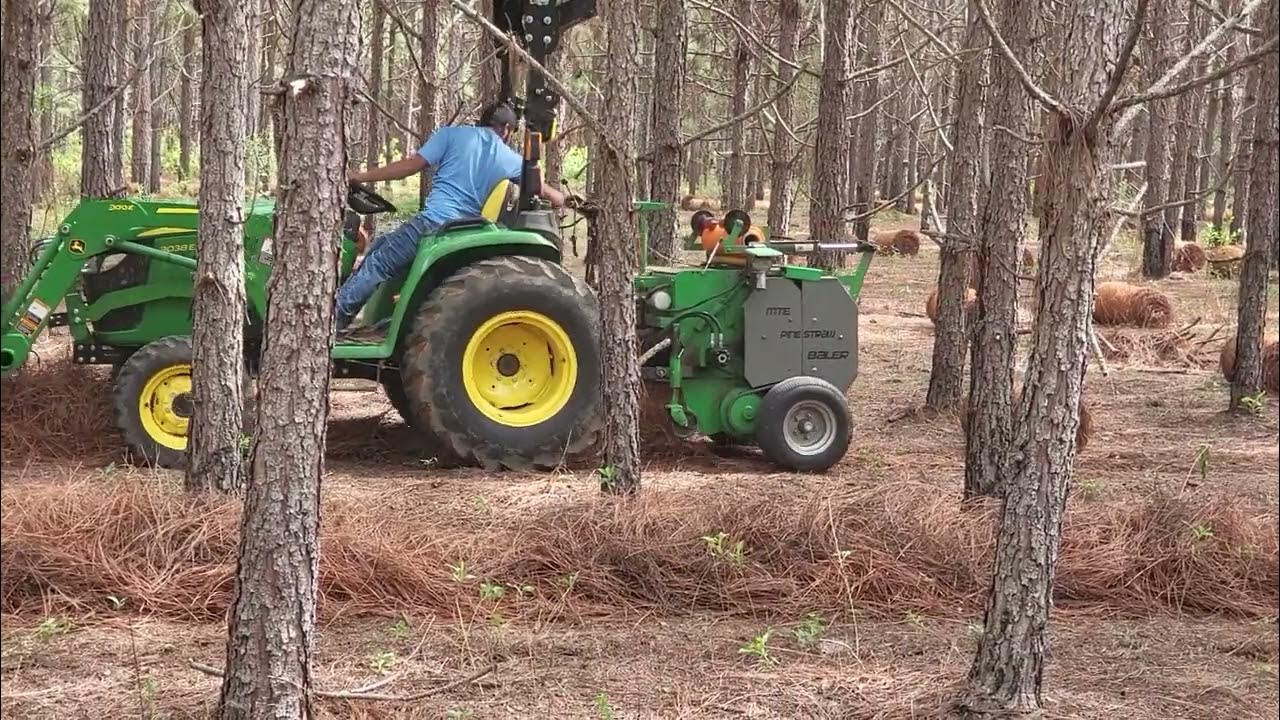 *NEW* MTE Pine Straw Baler YouTube