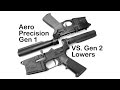 Aero prcision gen 1 vs comparaison des rcepteurs infrieurs gen 2