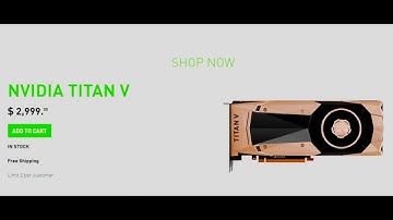 Nvida Titan V Release Date Specs