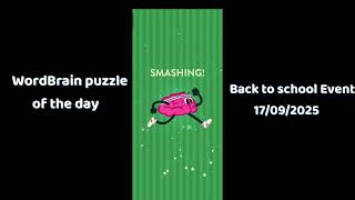 Wordbrain Back to school Event September 17 2025 Answers | Wordbrain Back to school Event 2025 screenshot 2