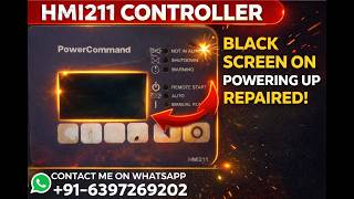 Repair of #gensetcontroller #hmi211 #powercommand #cummins. No Display, Auto - manual , Black screen