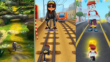 [Temple Run Oz game vs Bus rush game vs Subway Surf game]best android games