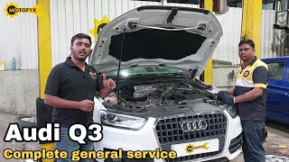 Audi Q3 complete general service cost starting at Rs 17,999/- | Genuine OES spares | 📍MotoFyx Mumbai