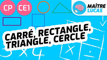 Figures géométriques CE1 - CP - Cycle 2 - Carré, rectangle, triangle, cercle - Géométrie - Maths