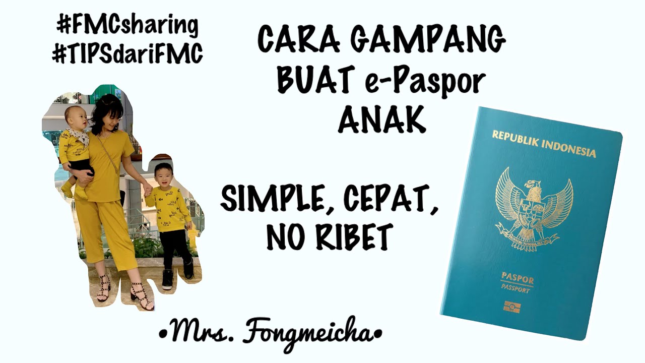 STEP BY STEP PEMBUATAN PASPOR ANAK BAYI // CARA BIKIN BUAT PASPORT ANAK