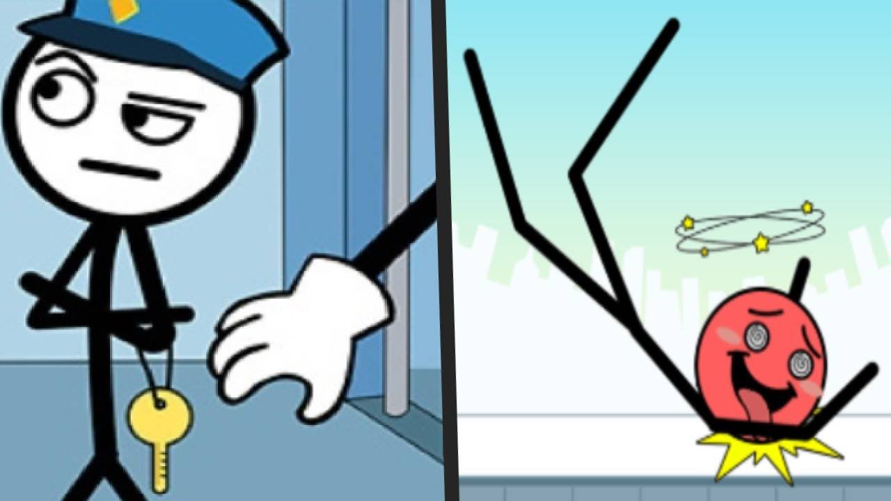 THIEF PUZZLE vs MR LONG LEGS - All Levels Satisfying STICKMAN Mobile gameplay (Android/ios)